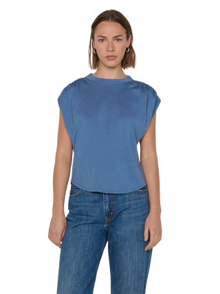 Frankie Muscle Tee, Bella Blue