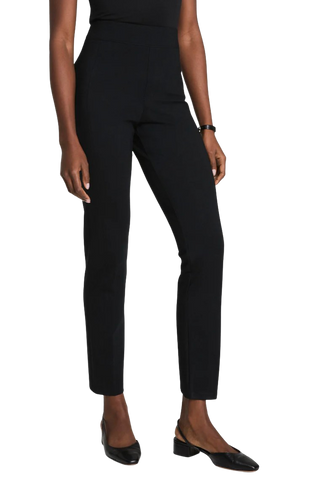 Perfect Fit Ponte Slim Straight Pant, Black