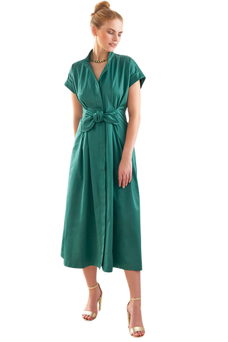 Long Rocky Dress, Emerald