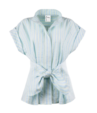 Rocky Shirt, Natural/Blue Pastel Stripe