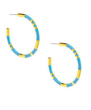 Enamel Cleopatra Hoop Earring Jewelry
