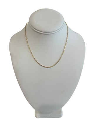 Dainty Paperclip Chain 16"