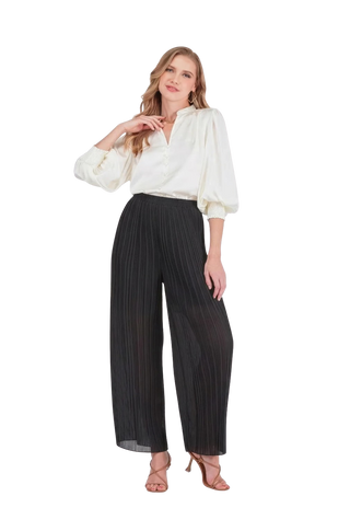 Pleated Pant, Black