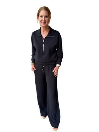 Trousers, Black Crinkle