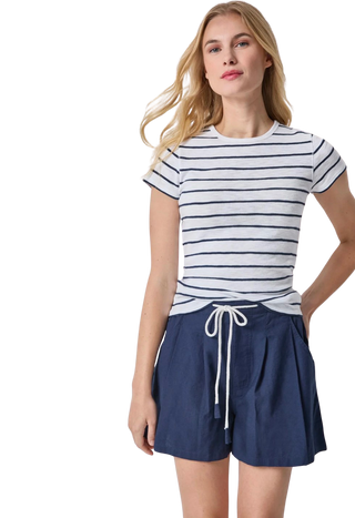 Striped Short Sleeve, Navy Stripe