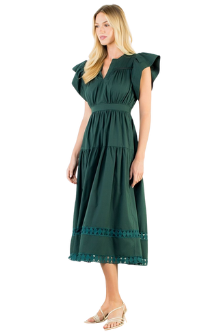 Long Dress w/ Cut Outs JH2497-GN