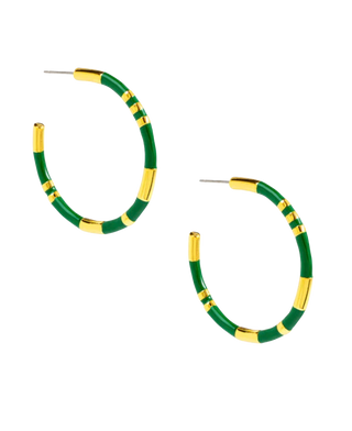 Enamel Cleopatra Hoop Earring Jewelry