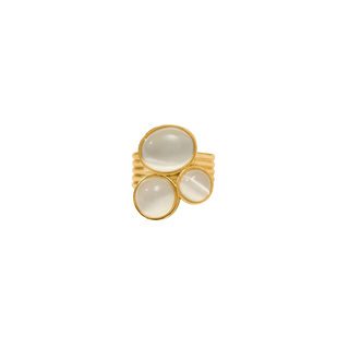Cobblestone Statement Ring, Ivory Cat'S Eye