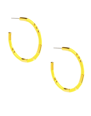 Enamel Cleopatra Hoop Earring Jewelry