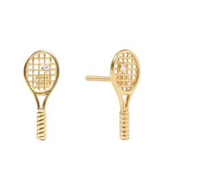 Tennis Racquet Stud, Gold