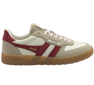 Hawk '83 Sneakers, Off White/Bone/Deep Red/Gum