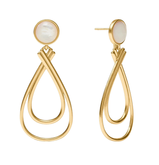 Essex Stone Earring - Mother Of Pearl