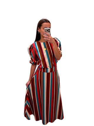 Willow Skirt, Retro Stripes