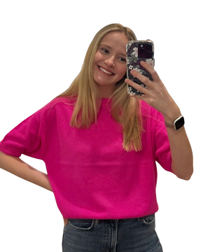 Cashmere Crew Neck, Allure Pink