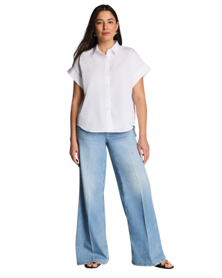 Spanxsupersmooth™ Authentic 360 Lightweight Super Wide Leg Jeans, Rinse-Sw