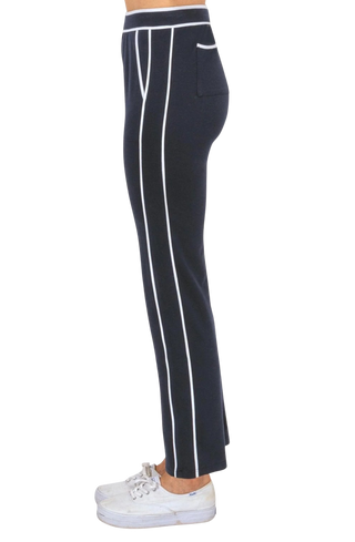 Sweatpants - Trim It Up Navy/White