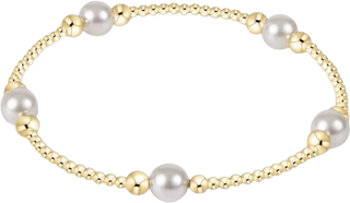 Purpose Pearl 6mm Bead Bracelet - Gold