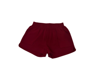 Pull-on Short, Maroon