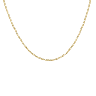 15" choker classic gold bead 2mm