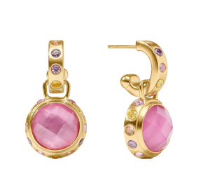 Rainbow Hoop & Charm Earring