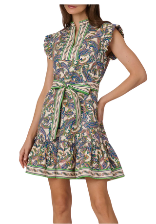 Leah Dress, Ivory Multi