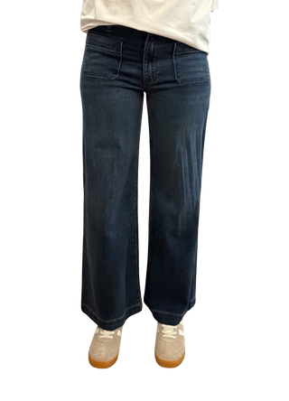 Meg High Rise Wide Leg W Patch Pkts Reg Hem, Cheerfully