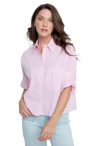 R5213 Woven Blouse, Rosebloom