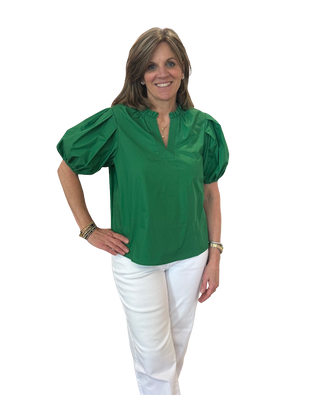 Short Sleeve Top, Garden Green