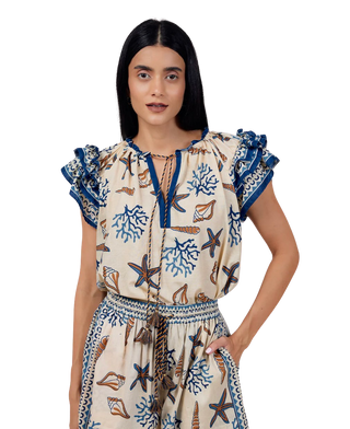 Cove Blouse, Under the Sea