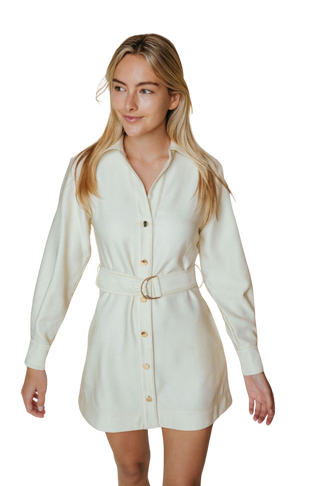 Naomi Dress, Cream