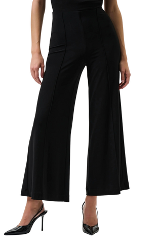 Classic Pull-On Wide Leg Pants, Black