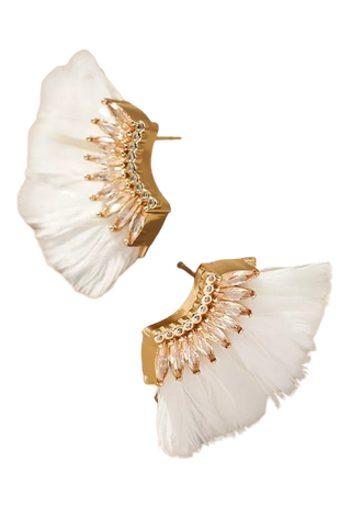 Lux Mini Madeline Feather Earrings