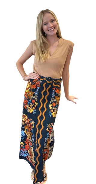 Portia Skirt, Bright Floral