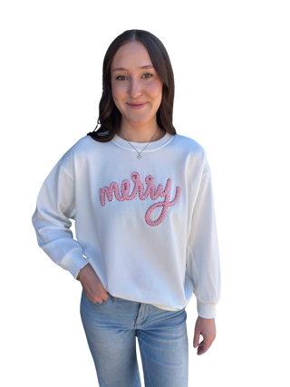 Sarah Merry Sweatshirt, White