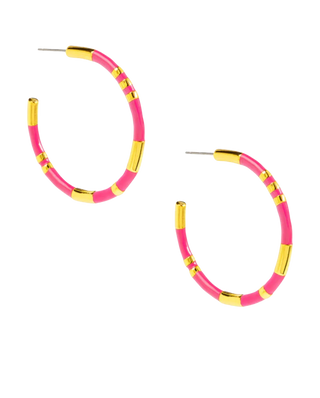 Enamel Cleopatra Hoop Earring Jewelry