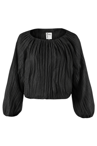 Cameron Blouse Vertical Crush, Black