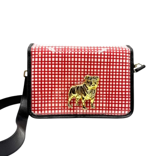 Clear Gameday Stadium Bag, Red/White w/ Bulldog