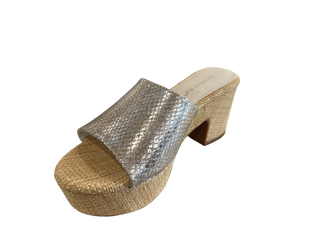 Giselle, Tan Embossed Snake