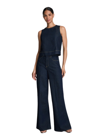 Spanxsupersmooth™ Authentic 360 Lightweight Super Wide Leg Jeans, Rinse-Sw