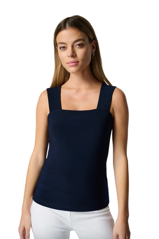 Classic Square Neck Cami, Midnight Blue