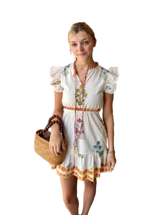 Opal Dress, Mixed Print Floral