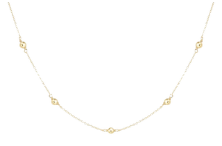 15" choker simplicity chain - 4mm bead
