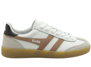 Viper Leather Sneakers, White/Cameo/Dark