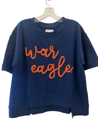 Glitter Script Boxy Tee, Auburn