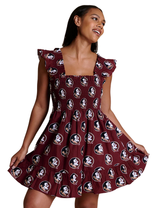 Poplin Smocked Dress, FSU