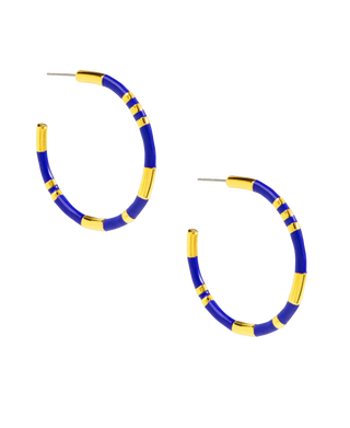 Enamel Cleopatra Hoop Earring Jewelry