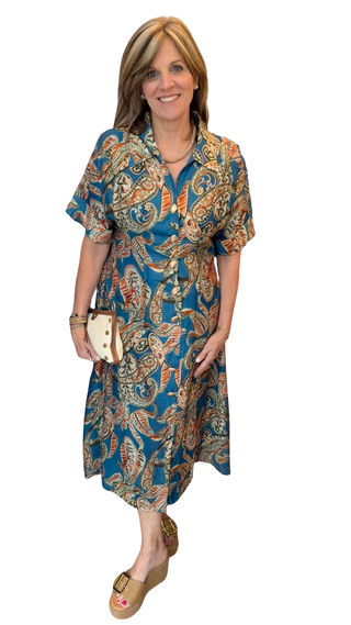 Collared Maxi Sheer Dress, BL