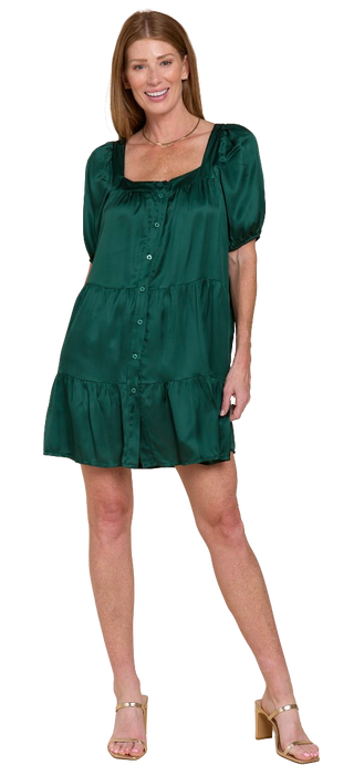 Evelina Dress, Verde Bosco