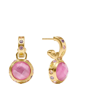 Rainbow Duo Hoop & Charm Earring
