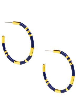 Enamel Cleopatra Hoop Earring Jewelry